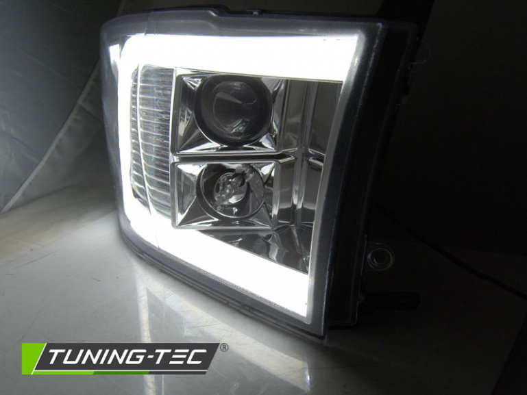 LED Tagfahrlicht Design Scheinwerfer für Dodge RAM 09-18 chrom